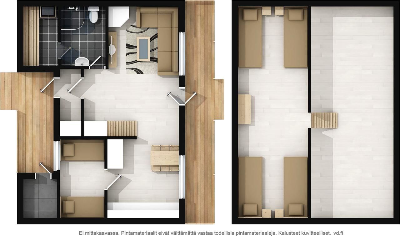 Шале Levillas Suopunkitie Apartment 1 D Леви-5